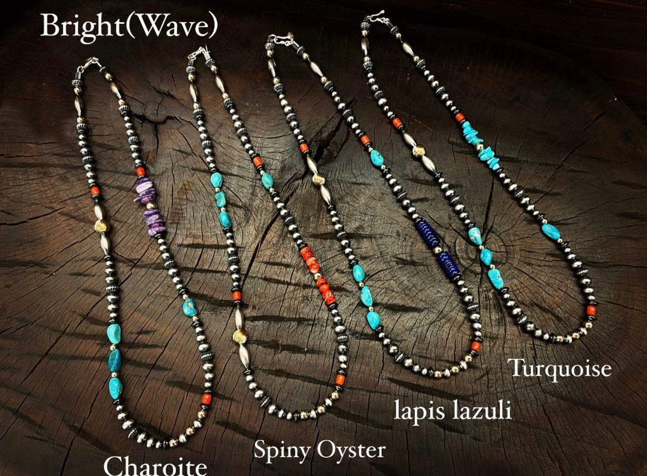 ブライト（Bright）ネックレス（Wave　Charoite）　55cm - 3