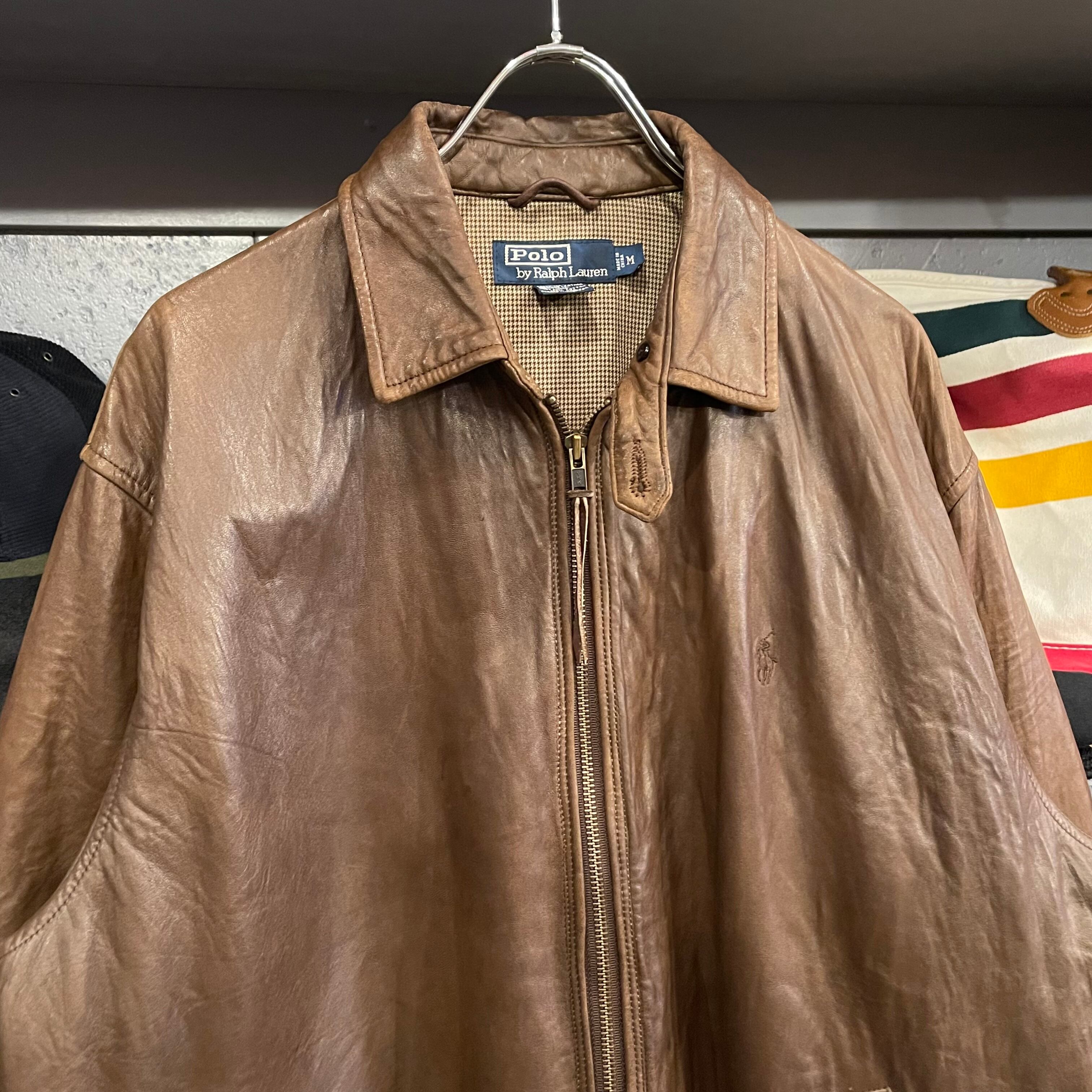 90s Polo By Ralph Lauren Leather Jacket | VOSTOK