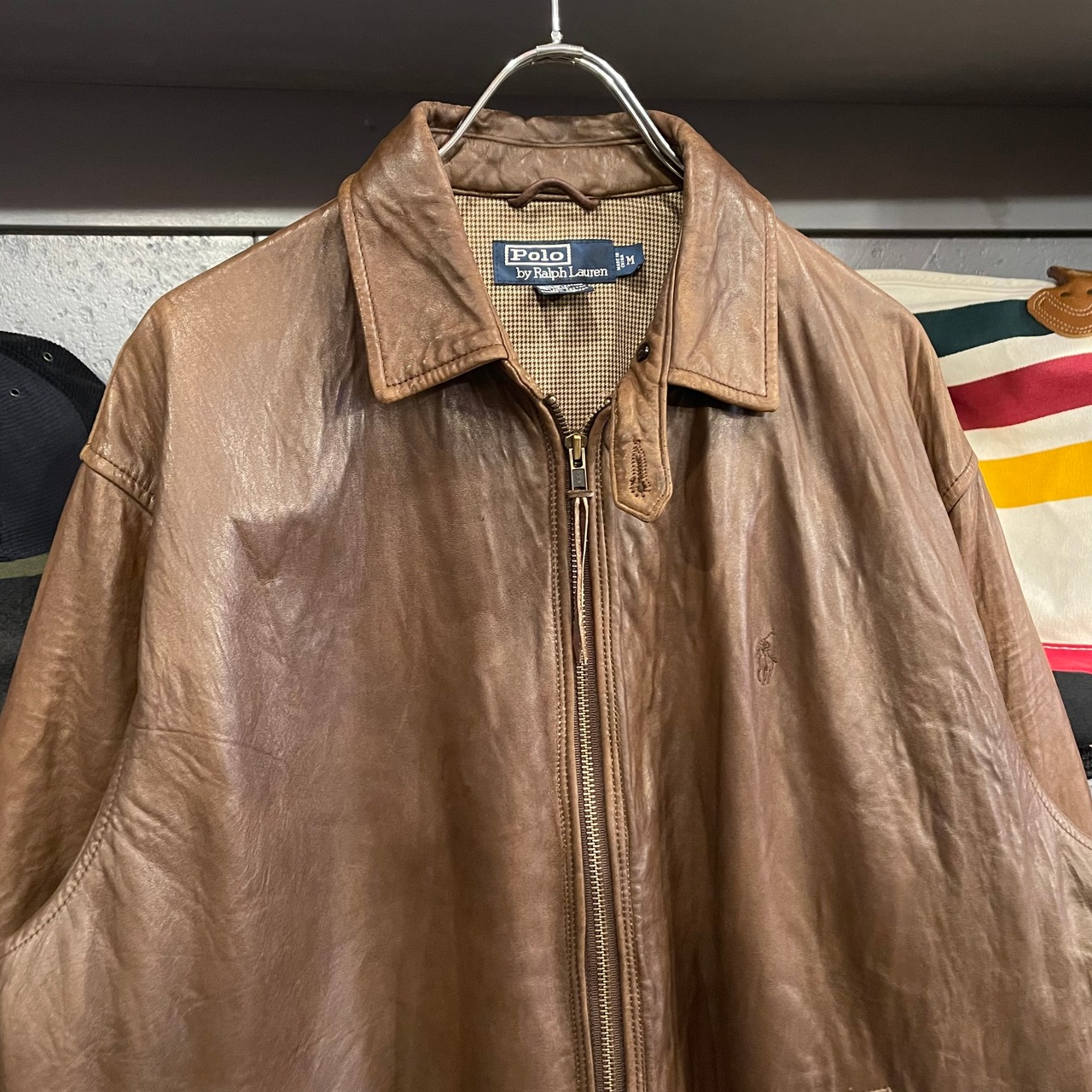 90s Polo By Ralph Lauren Leather Jacket | VOSTOK
