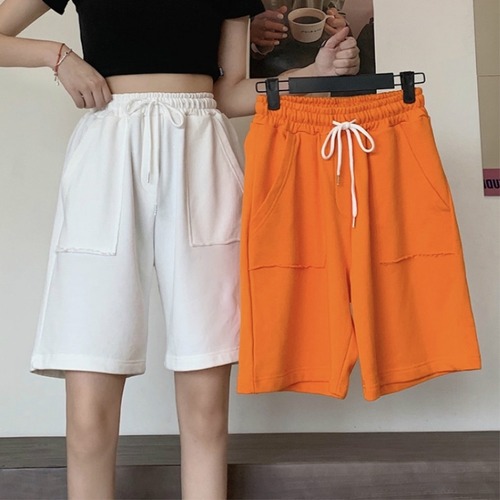 ✞ サマーカジュアルソリッド カラーパンツ ショートパンツ 夏物 ワイド ソリッドカラー ✞ゴスロリ SM ミリ 甘ロリ クラロリ 和ロリ エレガント 黒ロリ 姫ロリ 華ロリ BB-BB4450587