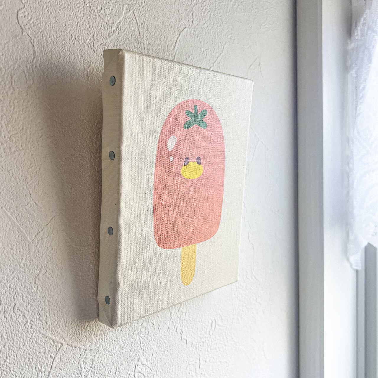 トマトアイスキャンディーキャンバスイラストF0号：POPPING ICECANDY