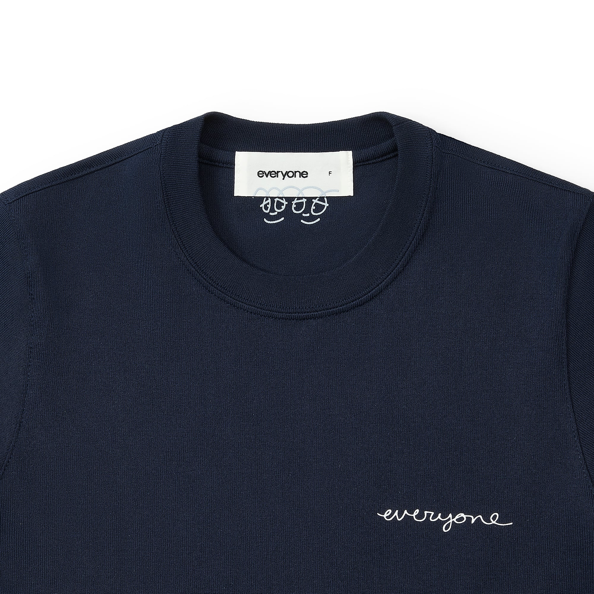 everyone j.30000 rooftop logo tee shirt (NAVY) | everyone
