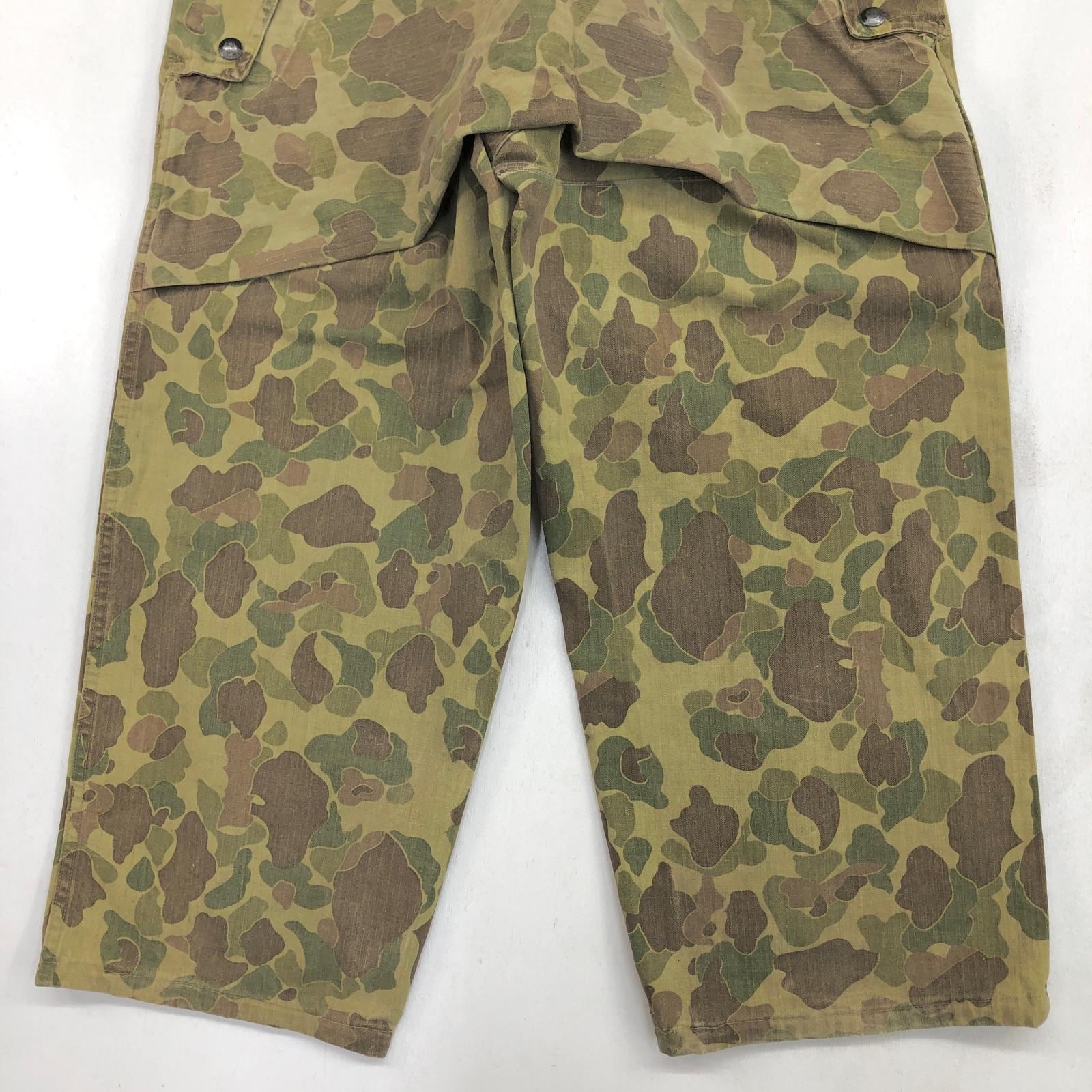 USMC 40年代 WWII HBT ダックハンターカモ パンツ セカンドモデル 2nd