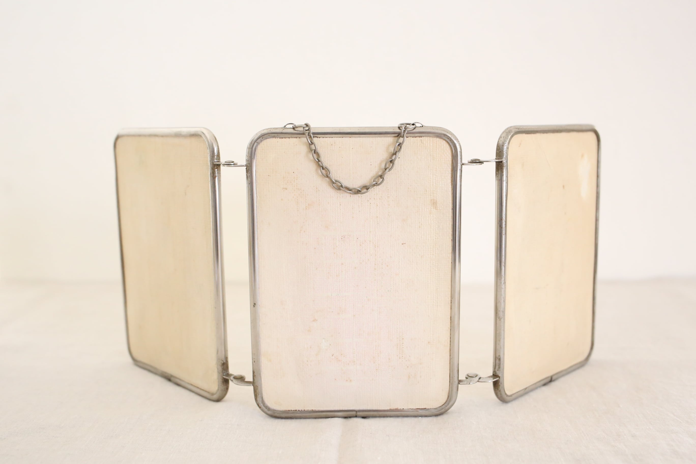 フランス アンティーク ヴィンテージ 三面鏡 『miroir de barbier』 N