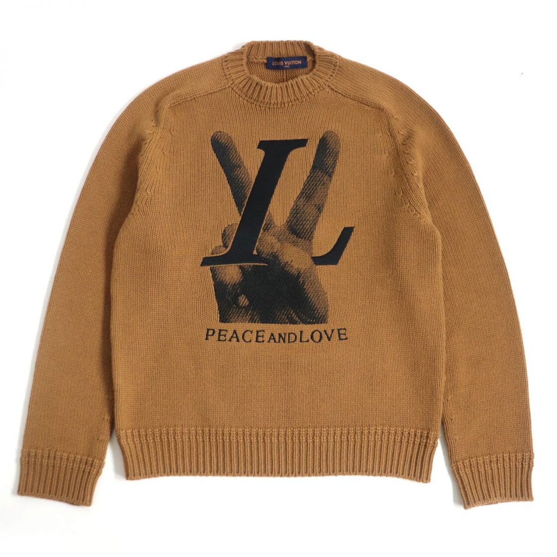 極美品□2018年製 ルイヴィトン キムジョーンズ ハンドLV/PEACE AND  