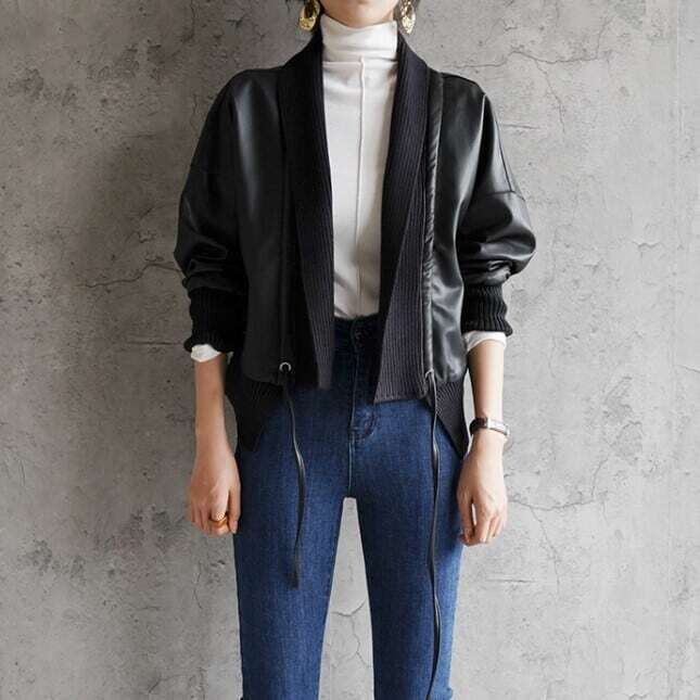 eco leather jacket 11768 | abeille