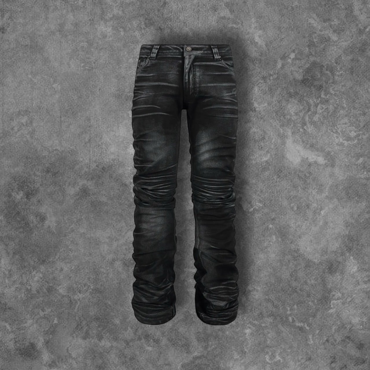 即納】RADIANT / LECYTO shadow washed curved denim pants | 韓国
