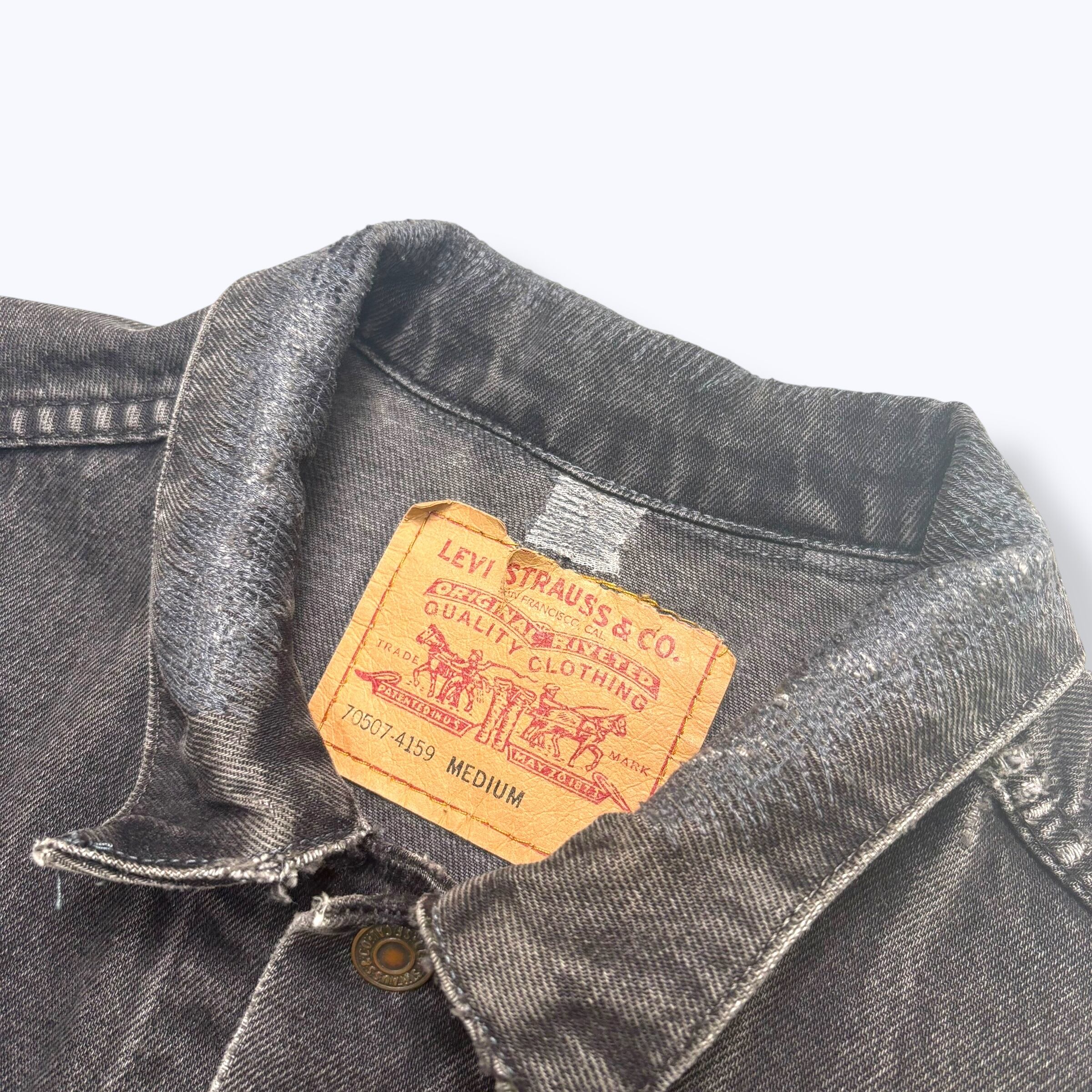 90s Levi's 70507 Black Denim Jacket Made in USA 【M】 90年代