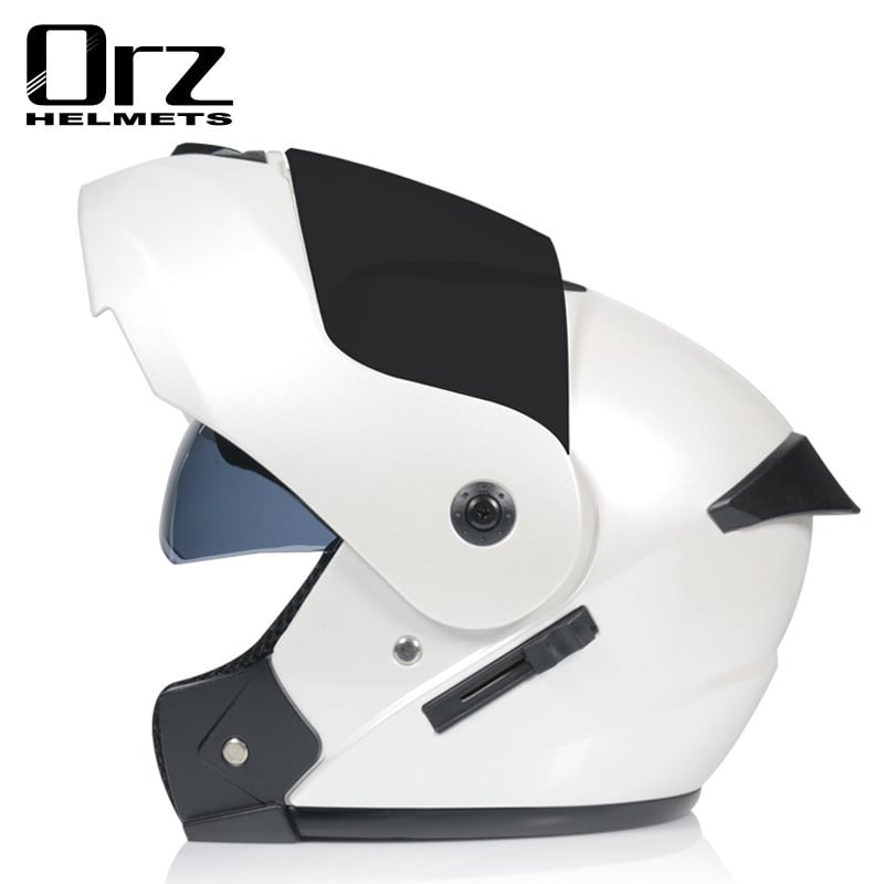 ORZバイクヘルメット システムヘルメット ダブルシールド フルフェイス