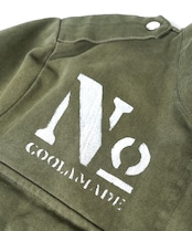 COOLA MADE パッチ&ペイントミリタリージャケット (KHAKI×WHITE) CQ-47052