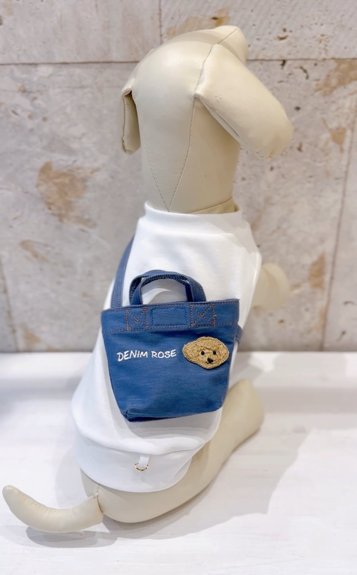 ＊DENIM　ROSE　ワッペンデニムリュック＆ワッペン　ノースリーブセット＊ Denim rose ワッペンデニムリュックノースリーブ 【 デニム