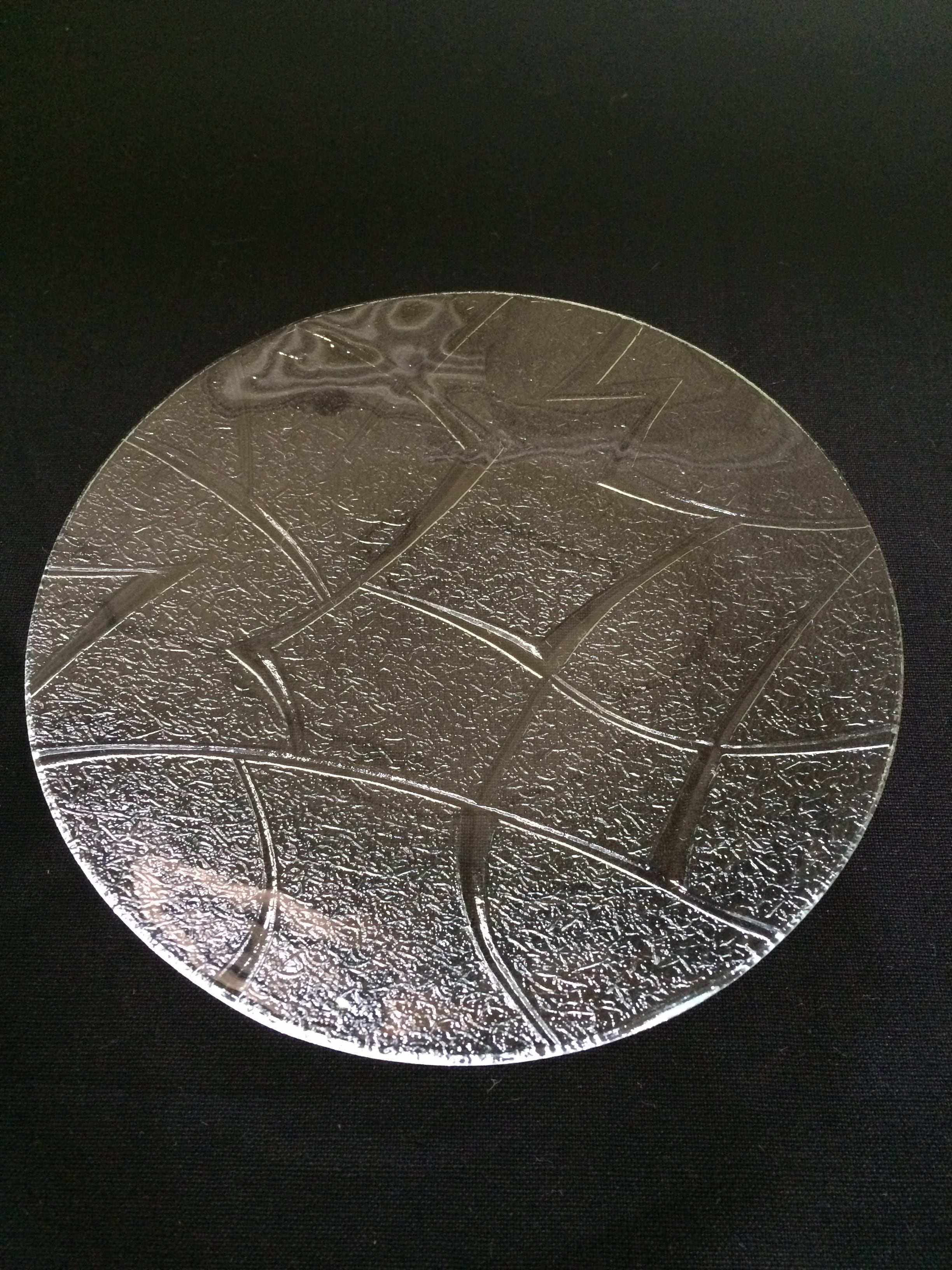 昭和型ガラス「メロン」 皿 円形 中（Φ150mm） | 旭屋ガラス店