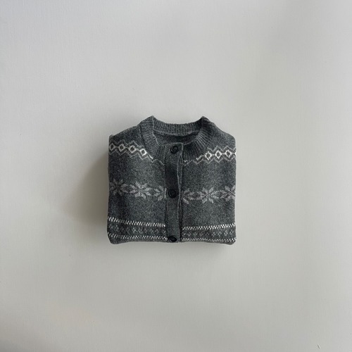 90-150  /  gray nordic cardigan〔ノルディックカーディガン〕