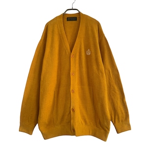 8G CHENILLE KNIT CARDIGAN -MUSTARD-
