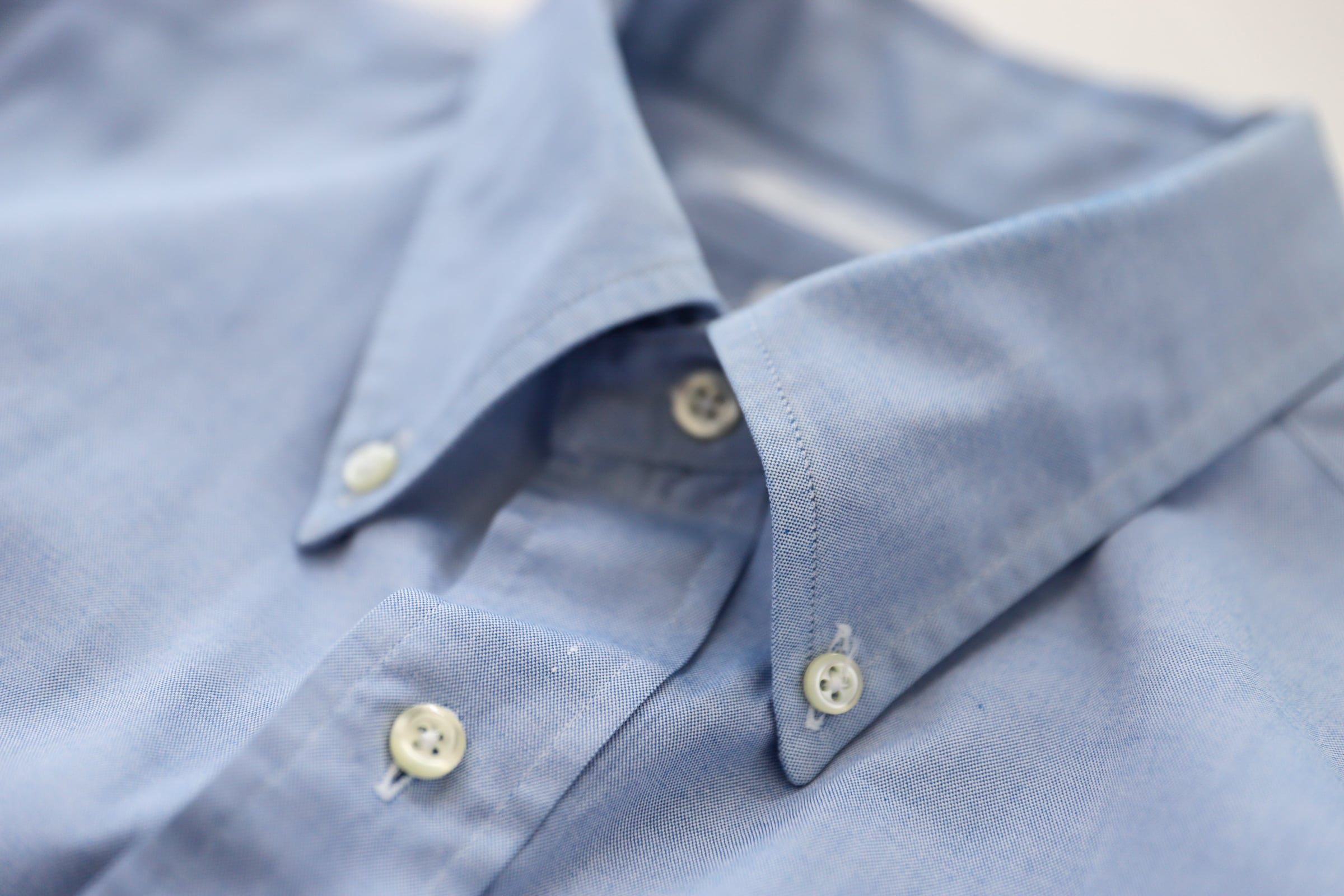 美品】BROOKS BROTHERS B.D. cotton Shirt sax blue big size made in
