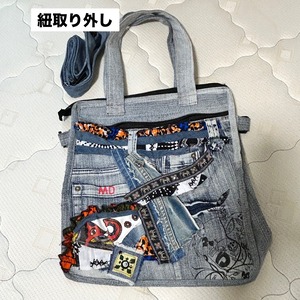 エスニックデニムバッグぞうさん