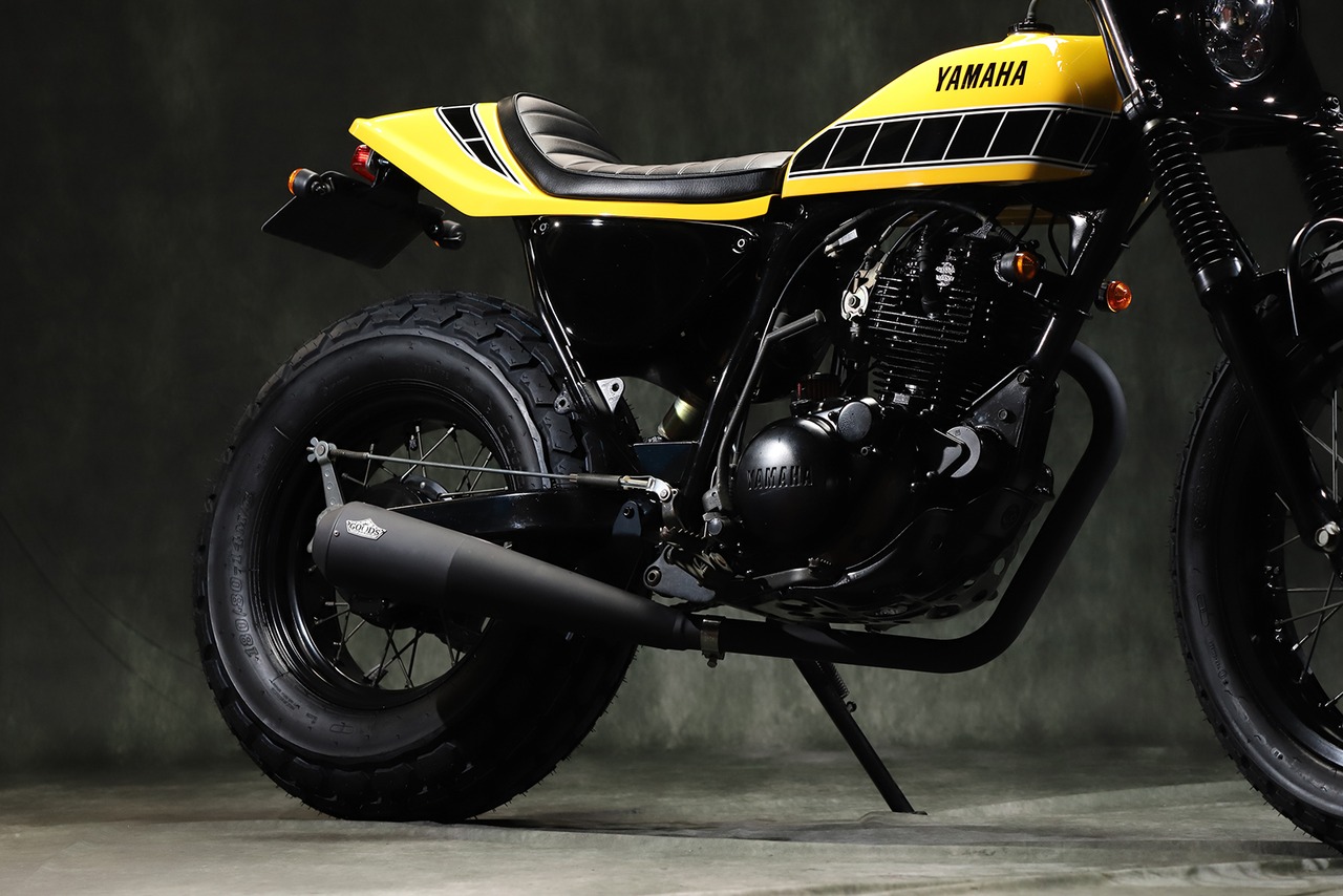 "FT" Down exhaust BLACK TW200/225