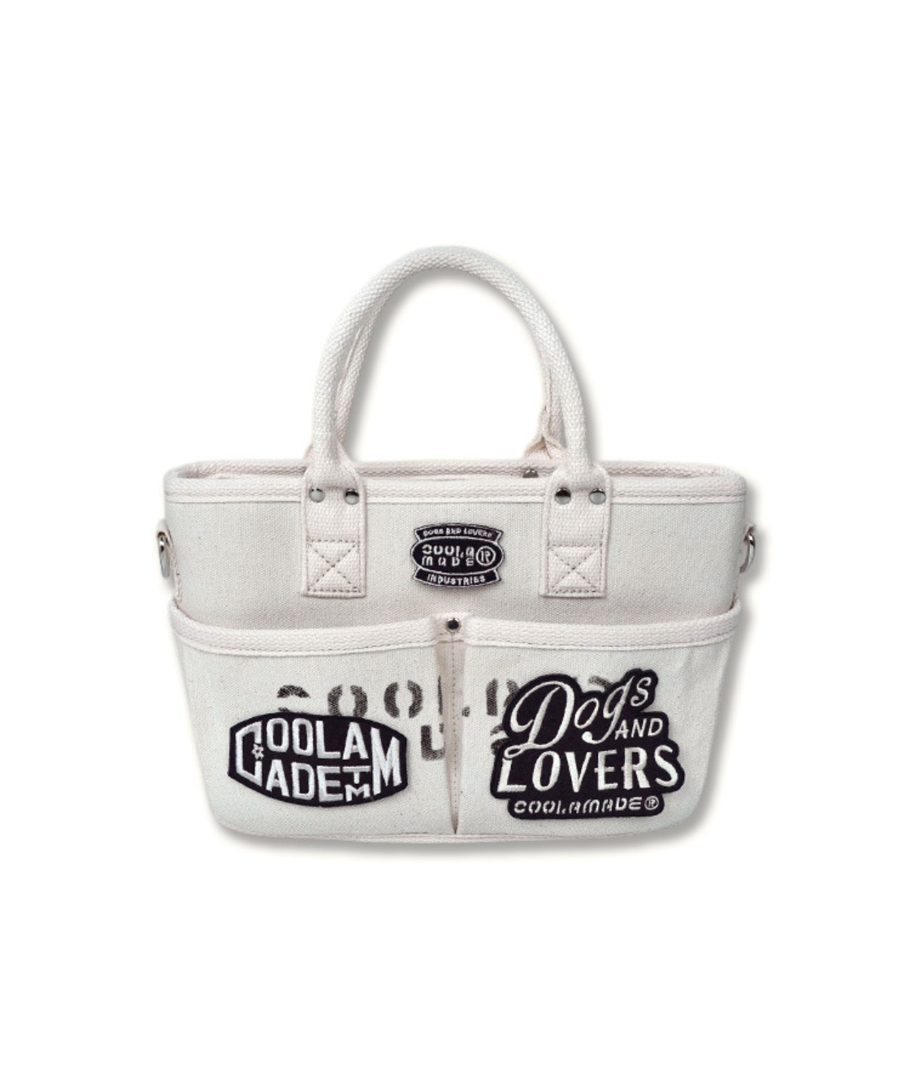 【直営限定ITEM】-TYPE F- パッチ×ペイントコンパクト3wayバッグ (IVORY)　CQ-49501H