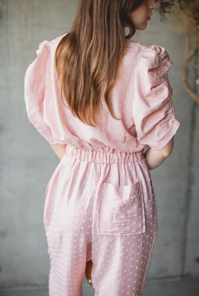 (original）雑誌STORY collaboration パフスリーブオールインワン