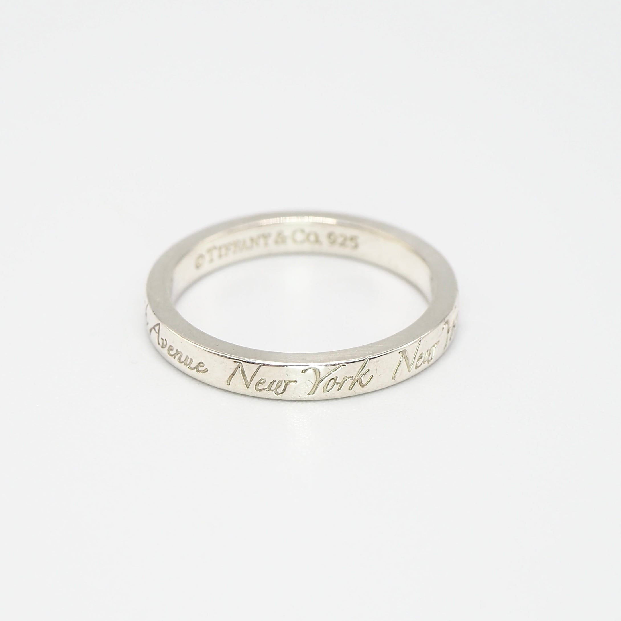 Tiffany&Co. 約15号 ノーツ ナローリング シルバー925 ティファニー