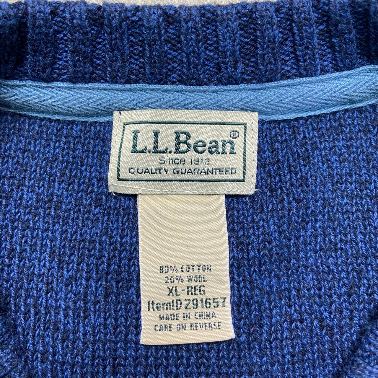 00年代 L.L.Bean エルエルビーン ヘンリーネック ニットセーター 
