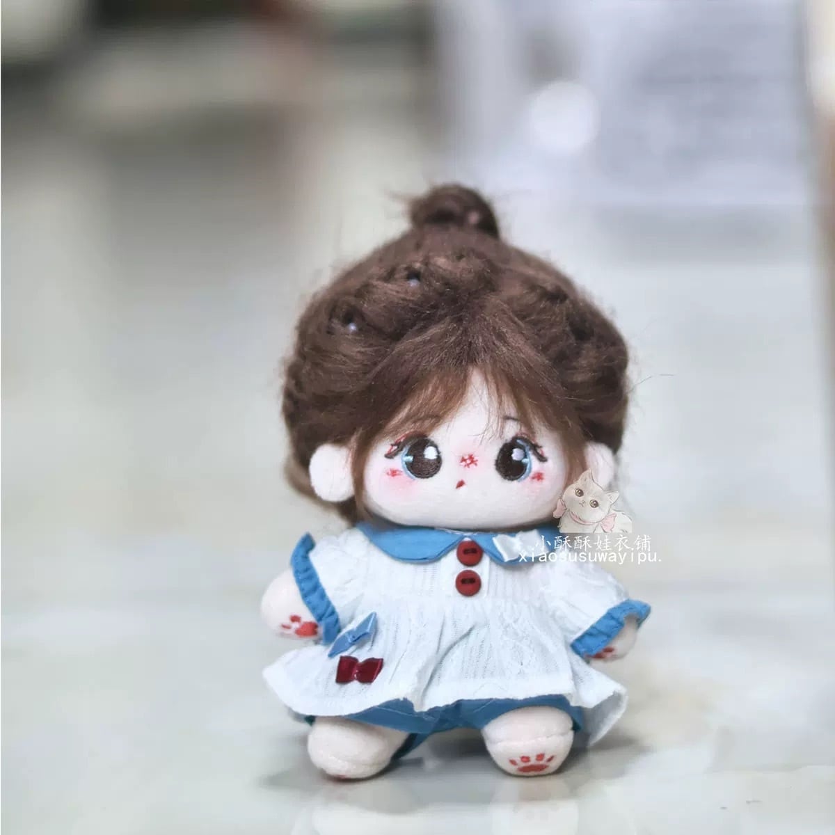 10cmぬい服】りぼんスモックコーデ 10cm着せ替えぬいぐるみ labubu