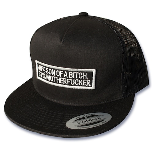 Mesh cap BLK"49%SON OF A BITCH 51%MOTHERFUCKER"