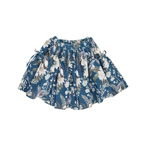＜CHRISTINA ROHDE＞Kids  フラワープリント スカート ブルー Skirt No. 219（Col. 6)