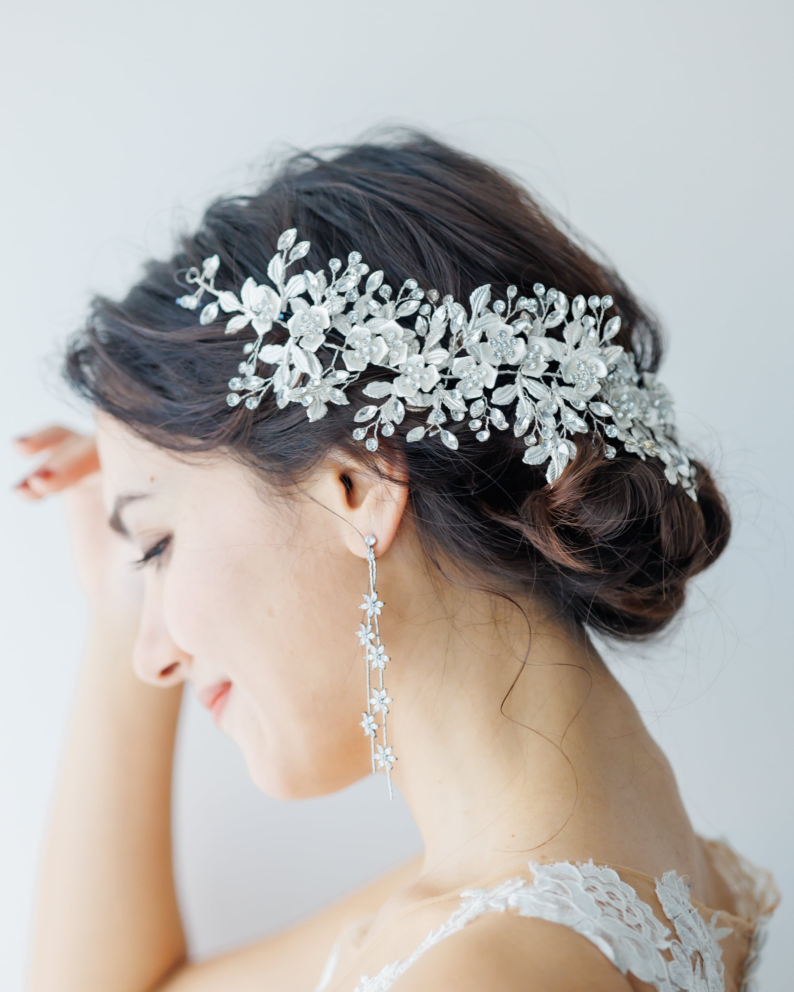 ヘッドドレスシルバーウェディング【AH2209-09】 | ブライダル