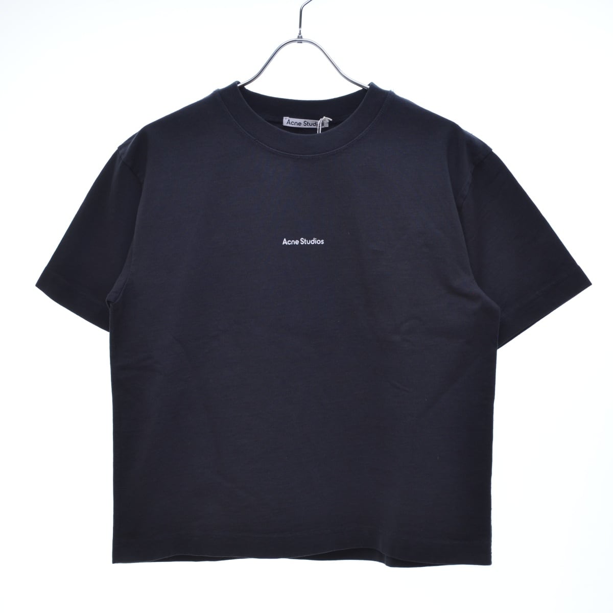 acne studios tシャツ 正規品 ブルー ロゴ