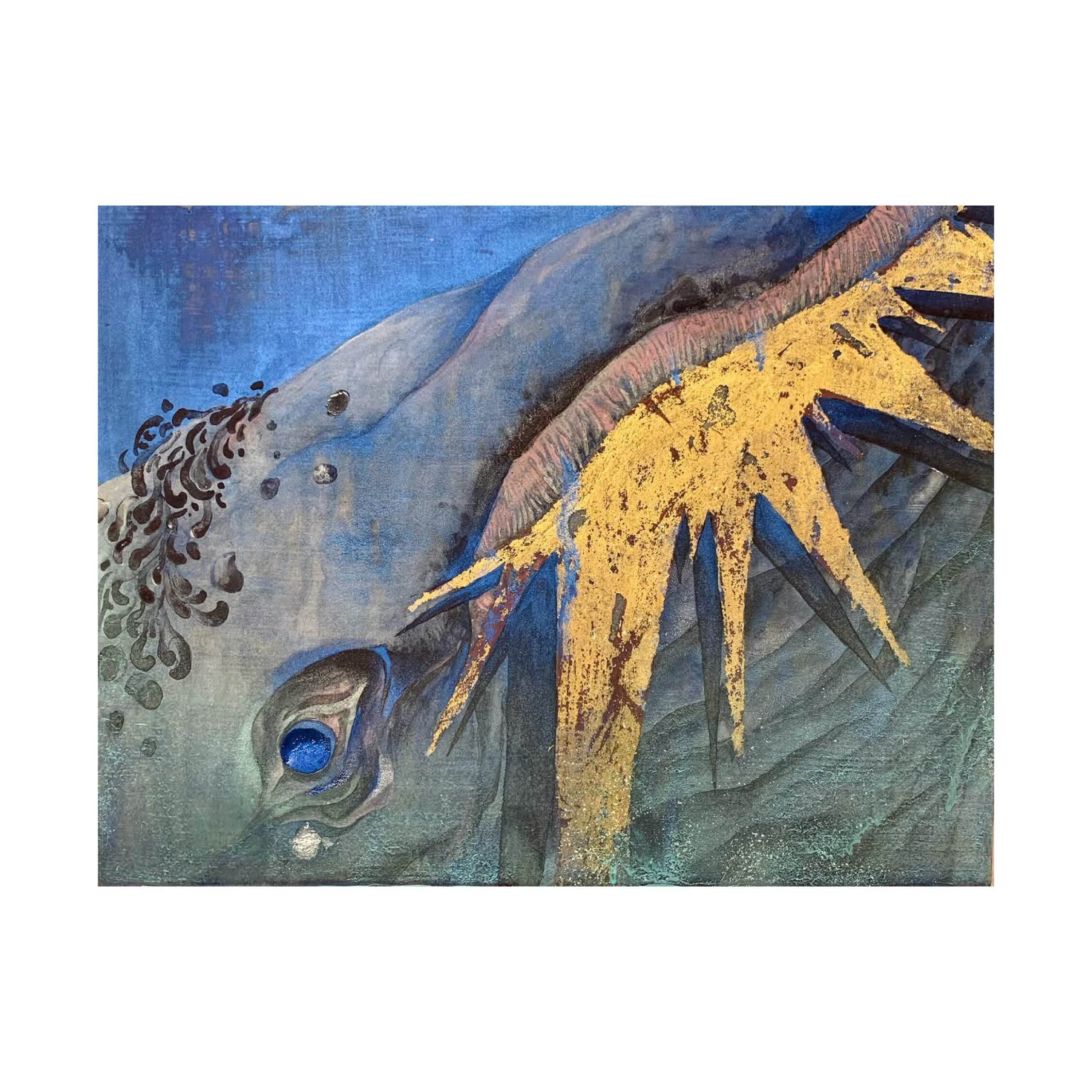 絵画　青と植物 青CCLVI-山田 明広- 国立植物園2024 | ギャラリー国立 WEB展示