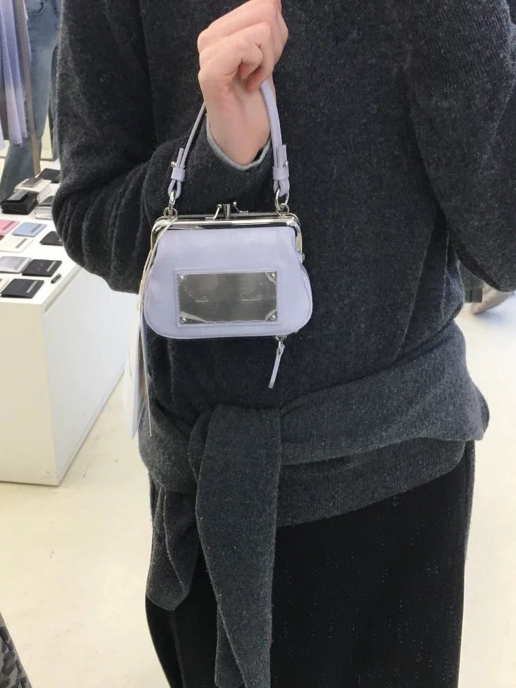 【Matin Kim】Frame Mini Wallet Daily Chain Bag Matin Kim】Frame Mini Wallet Daily Chain Bag | in the mist