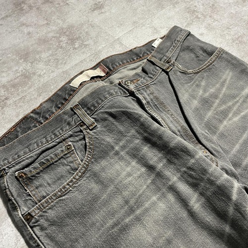 【W40 L32】 メキシコ製 usa levi's 先染ブラック 559 詳細写真7