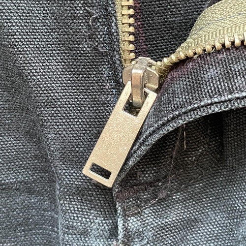 推定90s USA製 ブラック ダブルニー Carhartt B01 36×34 詳細写真8