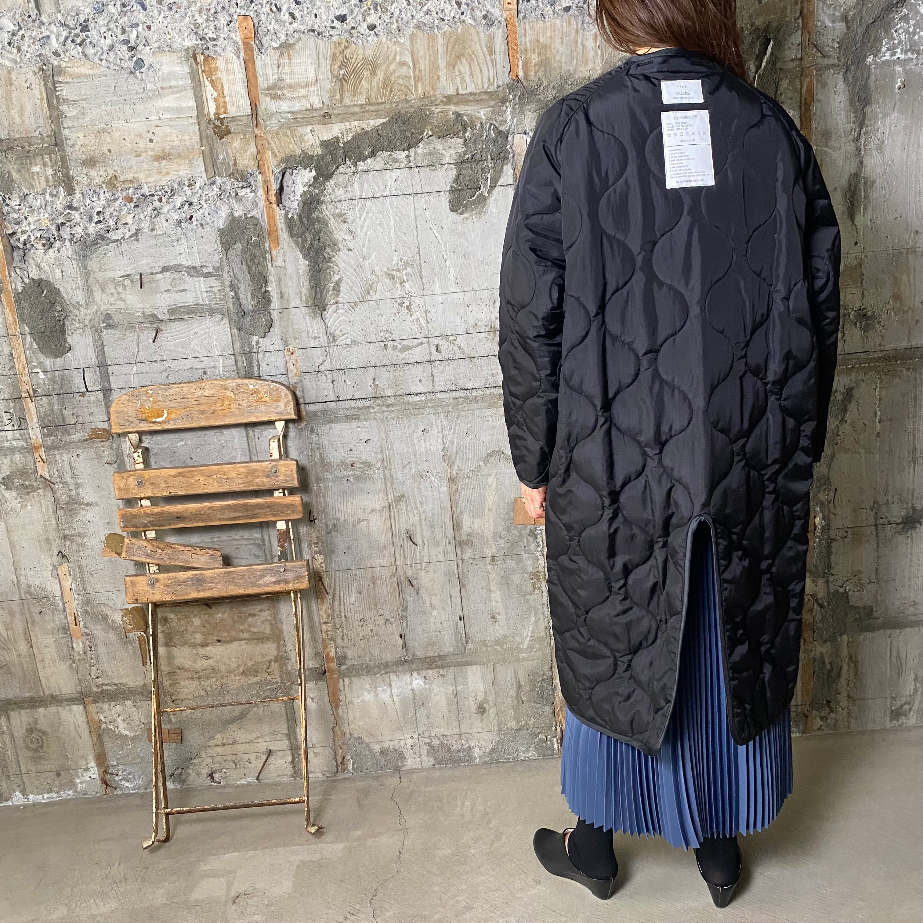 HYKE【ハイク】QUIL TED LINER COAT (17358 / BLACK). | glamour online