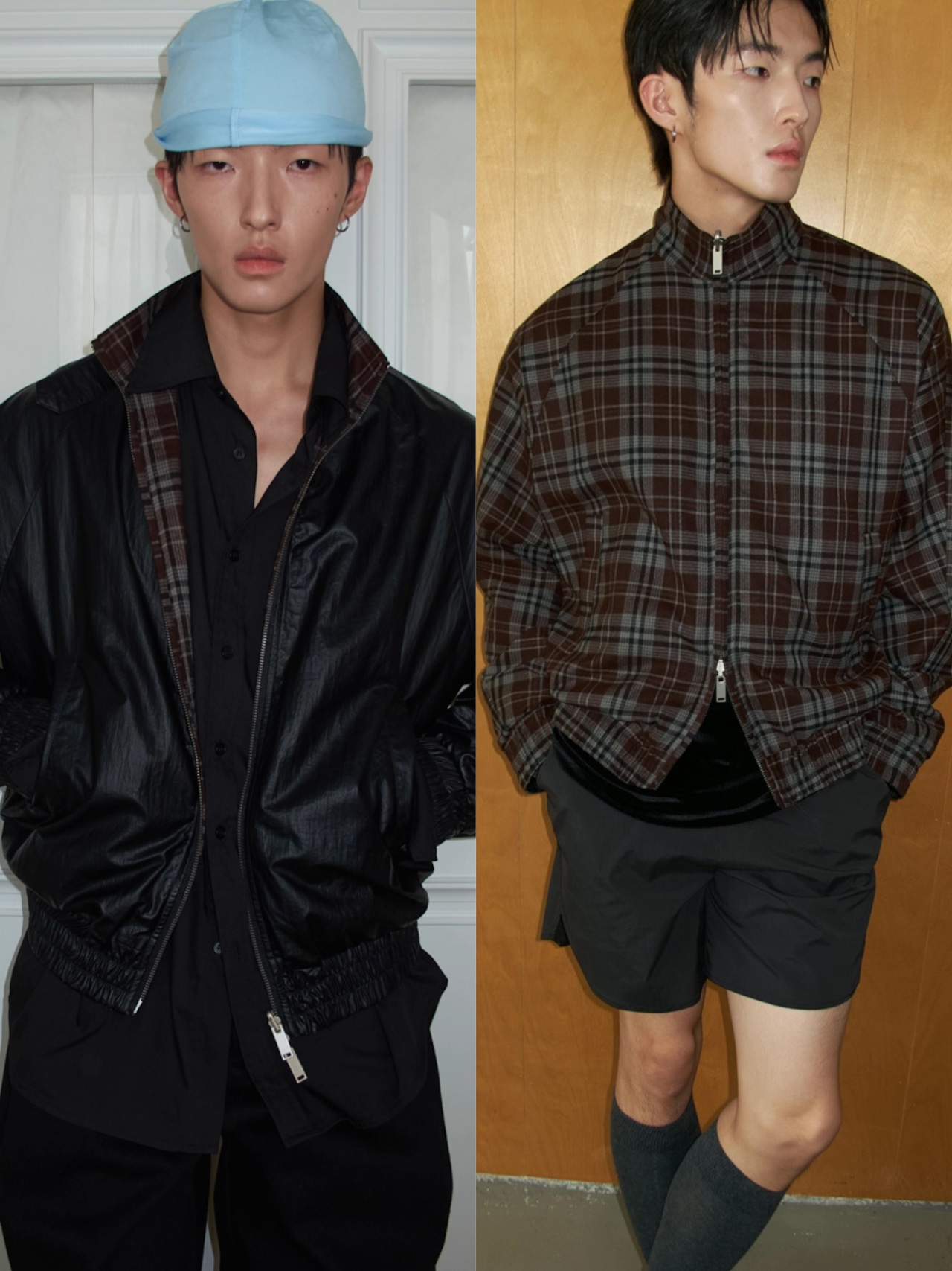 Yausye 67 Reversible Check Jacket