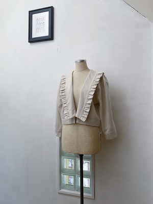 Aline gathrs top / natural