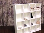 KIRESASHIMS什器/オープンラック/飾り棚/スノーホワイト123㎜ /ハンドメイド/直ノ八工房