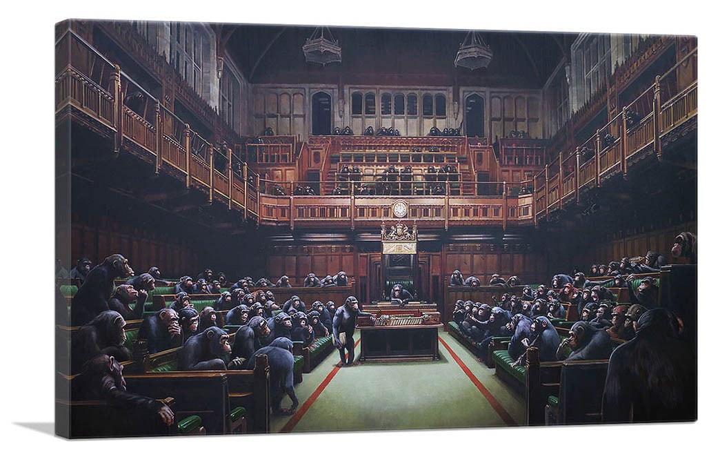 国会議事堂 バンクシー 猿 国会 バンクシー Banksy Monkey Parliament