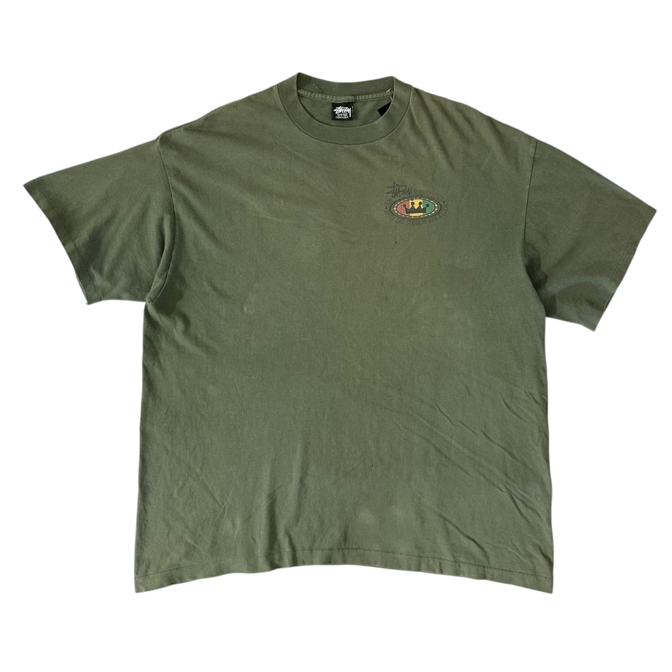 80s STUSSY RASTA CROWN T SHIRT (XXL) | BerBerJin Yuhodo
