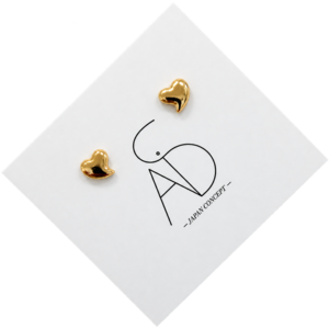 HEART PURE MINI 18K コーティングキャッチピアス