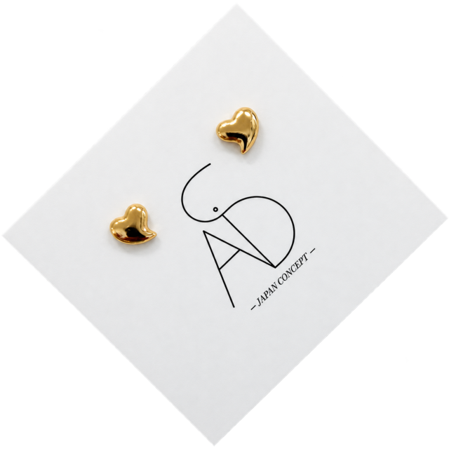 HEART PURE MINI 18K コーティングキャッチピアス