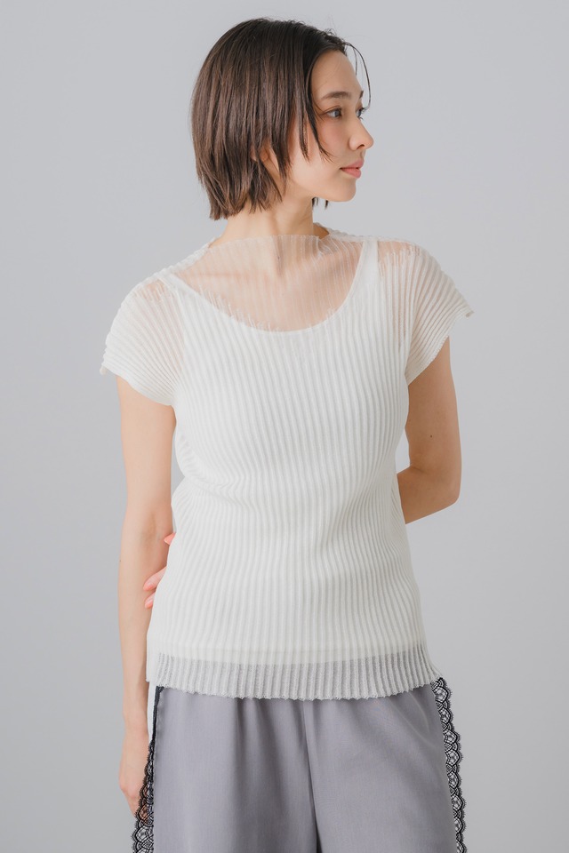 デコルテシアーニットタンクTOPS　70060-5100