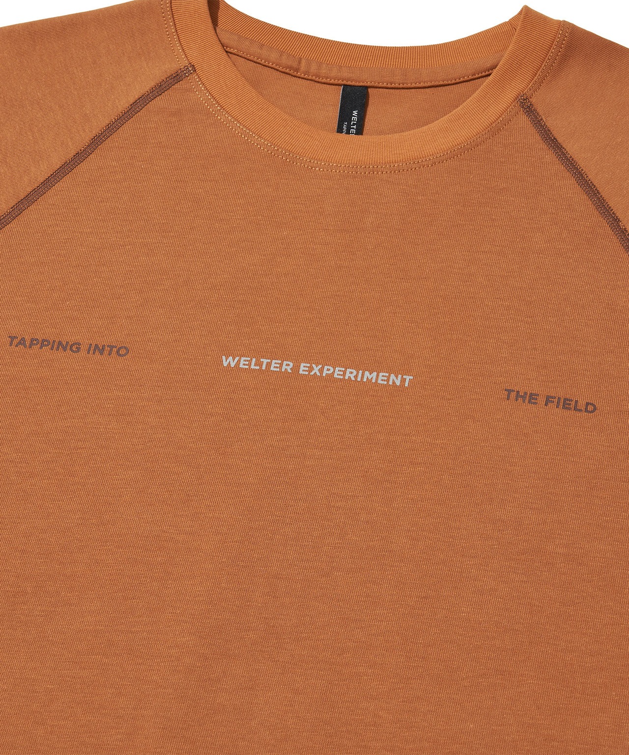 CONTRAST WONDER LONG SLEEVE T-SHIRT_ORANGE