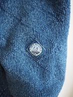1990’s DENMARK BLUE WILLIS Indigo Cotton Knit Vest／XL