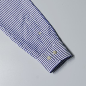 ( BLACK ) RAGLAN SLEEVE OXFORD STRIPE SHIRT