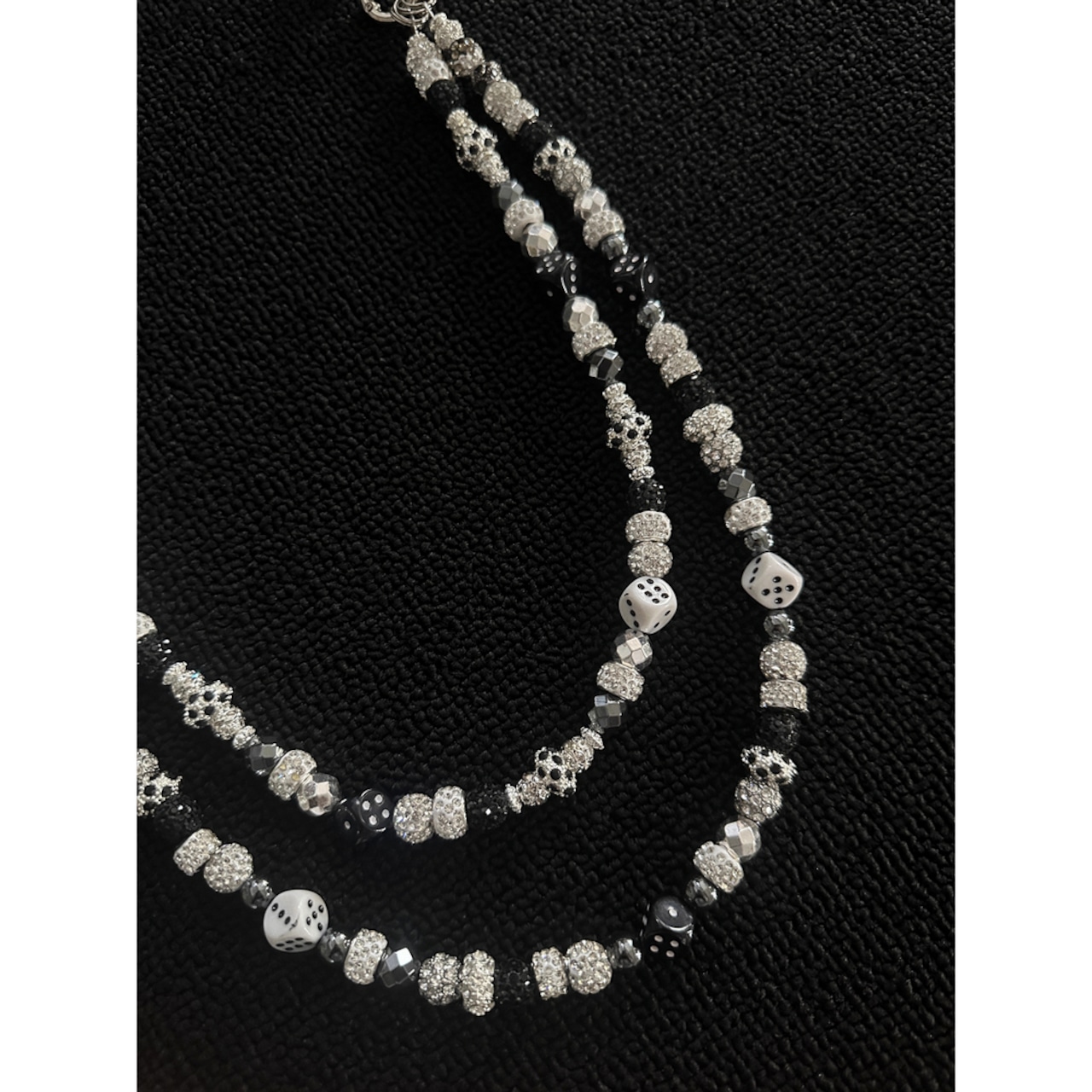 ダイヤビーズサイコロ ウォレットチェーン G203