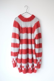 Red icemint mohair sweater