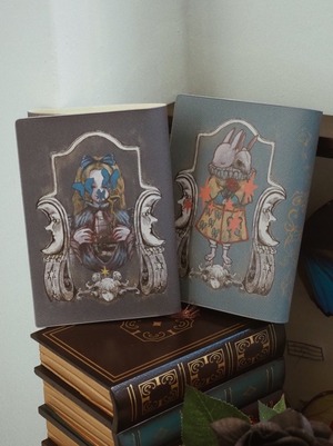 月の国のアリス　双頭うさぎのブックカバー