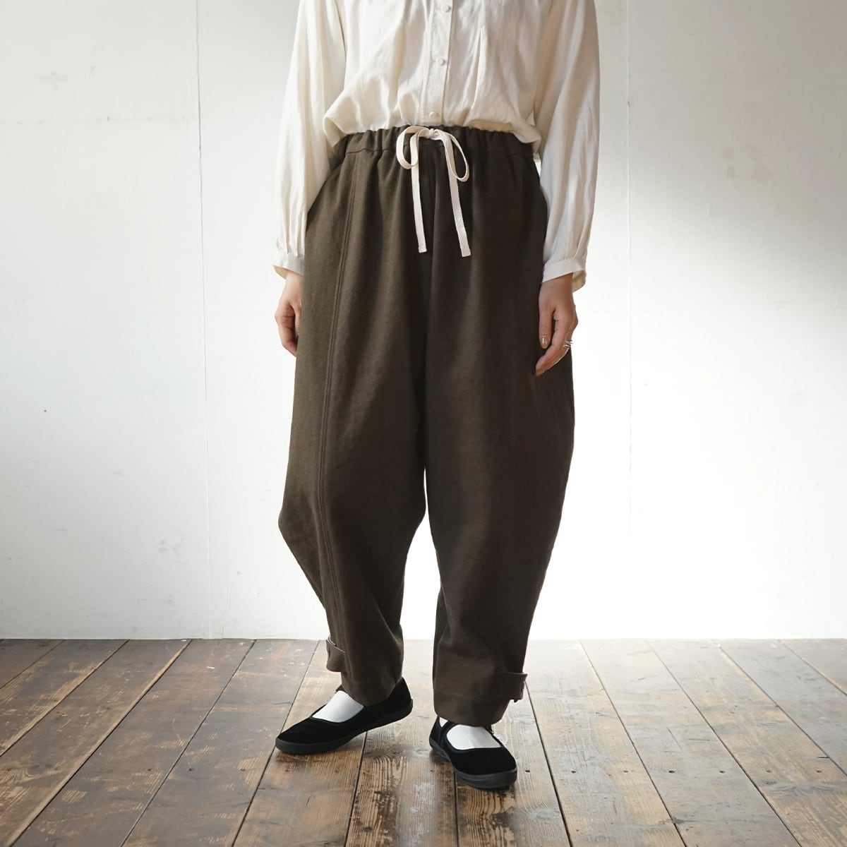 ヘビーギャバジンニッカーズパンツ［カーキブラウン］［股下60cm